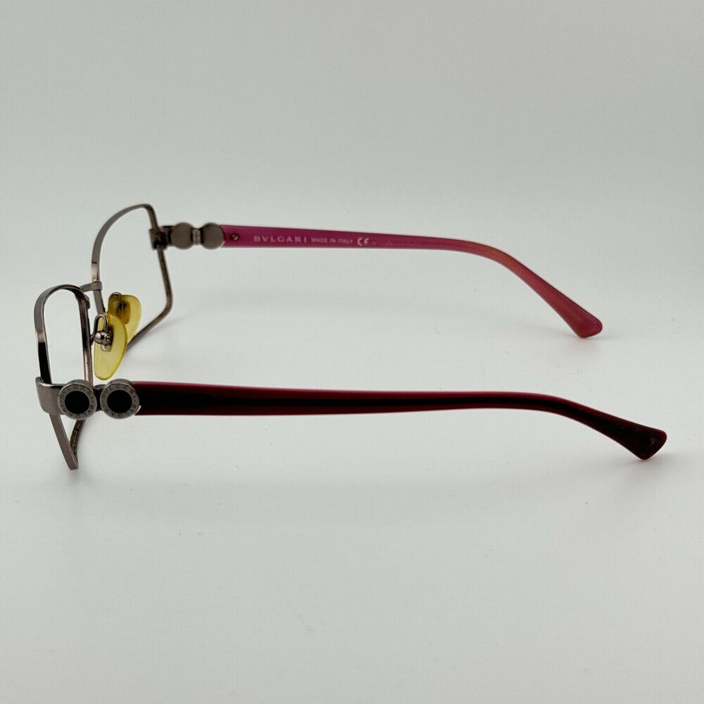 Bvlgari 296 176 Violet-Pink/Red Eyeglasses Frames Silver Pink H12566 - Picture 2 of 8